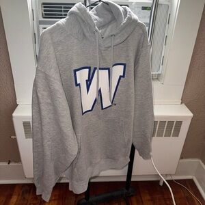 TC Gray Hoodie with Blue Bomber Logo